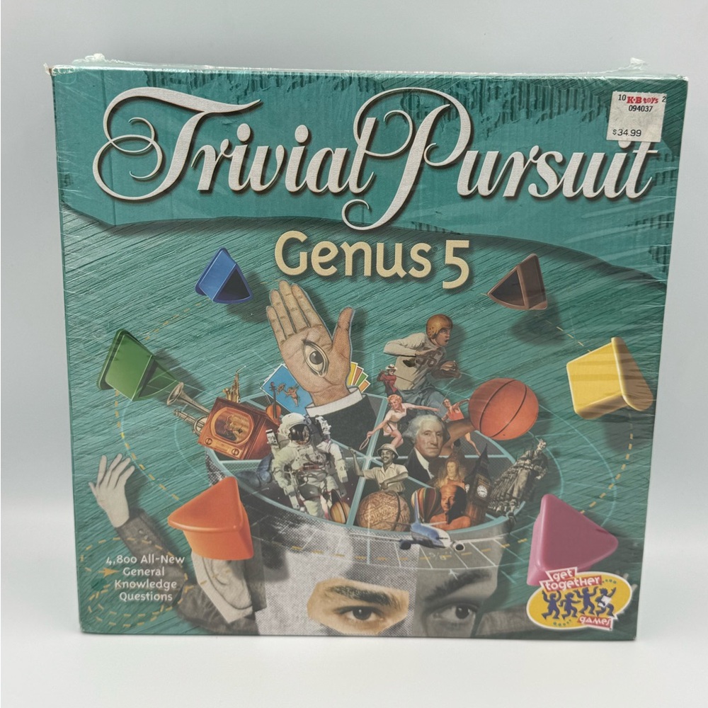Trivial Pursuit Genus 5 Sealed Board Game‎ Hasbro KB Toys Vintage